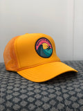 Adult ||| Trucker Hat ||| Manhattan Beach Teal Wave - Local Stripes